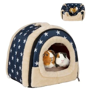 Guinea Pig Bed Rabbit Bed Cozy Guinea Pig Hideout House Bunny Hideout For Rabbit - Picture 1 of 7