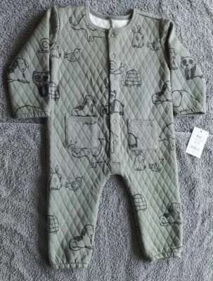 New With Tags, 9-12m, Boy All In One Padded Animal bodysuit  - Image 1 of 4