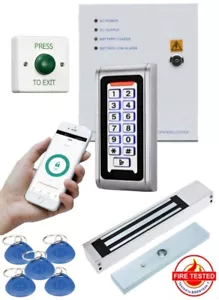 Proximity Keypad Access Control Kit, APP Control, Wi-Fi Enabled, Fire Rated Mag - Picture 1 of 2