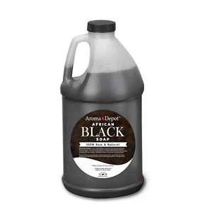 Raw African Liquid Gallon Black Soap 100% Natural Soap for Acne, Eczema, Psorias - Picture 1 of 12