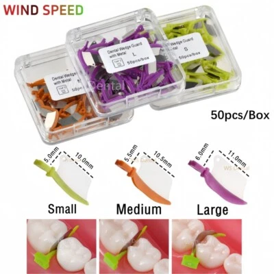 Dental Matrix Fender Wedges Prep Interproximal Diastema Wedge Tooth Guard L/M/S - Image 1 of 4