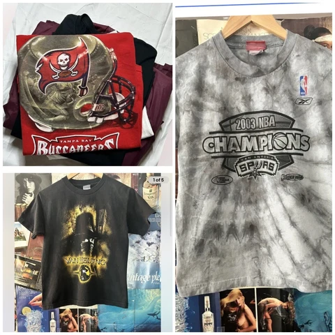 3 Shirt Lot Helsing Bucs Spurs Cover