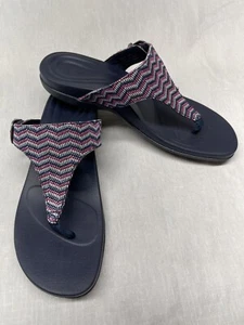 Aetrex Rita Damen-Riemensandalen mehrfarbig Fußgewölbestütze Größe 10M - Bild 1 von 9