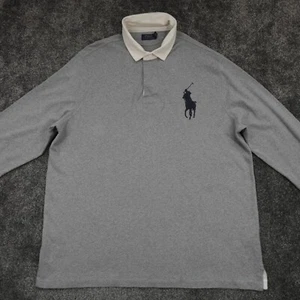 Polo Ralph Lauren Rugby Para Hombre Talla XXL Gris Manga Larga - Imagen 1 de 17