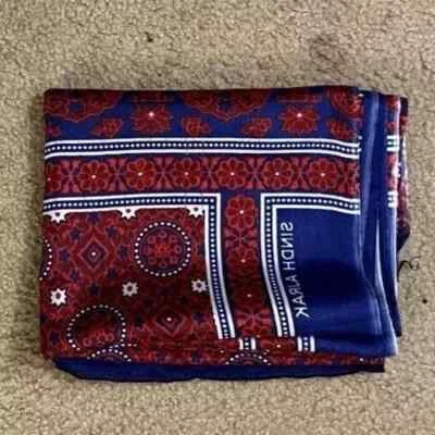 Sindhi Ajrak Tradicional de Pakistán y Rajasthan India Vendedor de Estados Unidos talla 78"x52" Foto 1 de 4