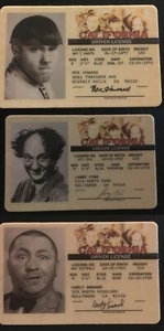 Moe Larry Curly Shemp Three Stooges 3 or 4 novelty cards - Picture 1 of 30