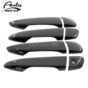 For 2014-2022 LEXUS IS 2013-2020 GS GLOSS BLACK Door Handle COVERS W/2 SMT KH - Picture 1 of 10