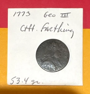 ☆ Odd Portrait ☆ 1773 King George III Colonial Coin ☆ VF DETAILS ☆ - Picture 1 of 4