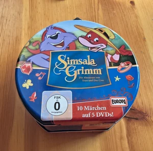 Selten🤩Simsala Grimm DVD Kofferbox🤩10 Märchen auf 5 DVD´s 🤩 NEU !! - Foto 1 di 3