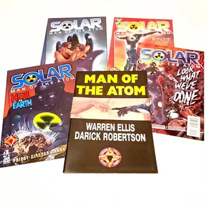 Solar Man of the Atom Hell on Earth 1-4 (1998 casi nuevo) plus Warren Ellis V2 #1 1997 - Imagen 1 de 16