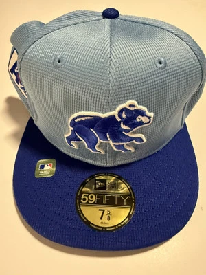 Chicago Cubs 2025 Spring Training 59FIFTY New Era Cap Hat 7 5/8 W/Tags - Image 1 of 4
