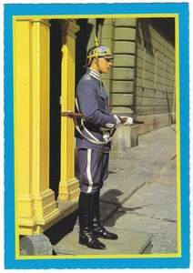 Stockholm Sweden Postcard Royal Palace Guard - Picture 1 of 2