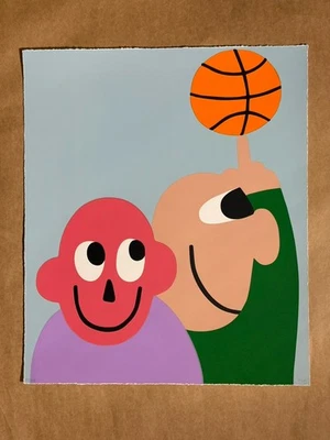 Póster serigrafía arte sueños Yung Bachelor Jack Moore Hoop Moosey Foto 1 de 4