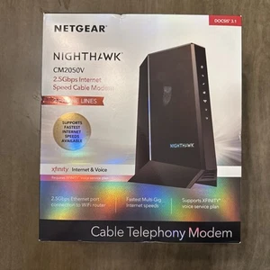 Netgear Nighthawk CM2050V Multi-Gig 2.5Gbps Cable Modem With DOCSIS 3.1 - Photo 1/2