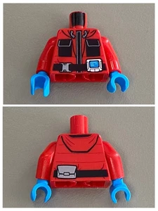 LEGO Red Torso Jacket Monitor Device Dark Azure Hands 973pb3152c01 cty0905 60194 - Bild 1 von 1