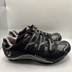 Bontrager Solstice Women's Cycling MTB Shoes Size US 8.5 EU 40 Black Gray Purple - Picture 1 of 8