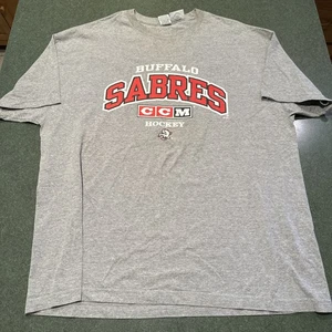 Vintage 90er/2000er Buffalo Sabres CCM Ziegenkopf XXL 2XL T-Shirt Grafik - Bild 1 von 4