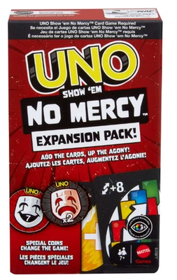 UNO Show 'Em No Mercy EXPANSION PACK "Save Yourself or DOUBLE the PAIN! New - Image 1 of 4
