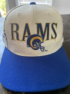 Vintage 90s Sports Specialties NFL Los Angeles Rams Laser Hat Snapback Hat Cap - Picture 1 of 11