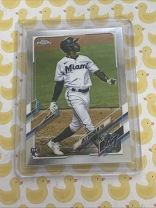 JAZZ CHISHOLM 2021 #144 TOPPS CHROME MLB BASEBALL ROOKIE RC YANKEES MARLINS 1992 - Picture 1 of 2