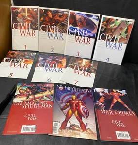 Marvel Civil War comic books 1-7 w/ bonus comics - Picture 1 of 8