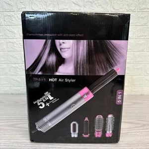 Dyson Dupe Airwrap 5 in 1 Hot Air Hair Styler Lightweight Portable Gold White - Picture 1 of 8