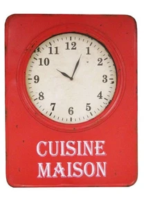 Orologio da parete vintage Cuisine Maisone Red - Foto 1 di 1