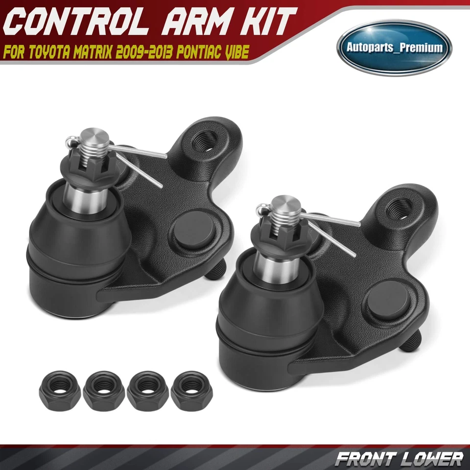 2x Kit de rótula inferior delantera para Toyota Matrix 2009-2013 Pontiac Vibe 2009-2010 Foto 1 de 4