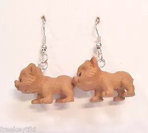 NUOVI orecchini pendenti minifigure gattini gatti gattini marroni carini 1" - Foto 1 di 1