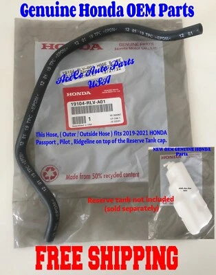NEW GENUINE HONDA PASSPORT 19-21 2019-2021 COOLANT RECOVERY TANK TOP CAP HOSE B Foto 1 de 4