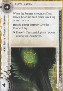 ANDROID NETRUNNER CARD - DATA RAVEN - Picture 1 of 1