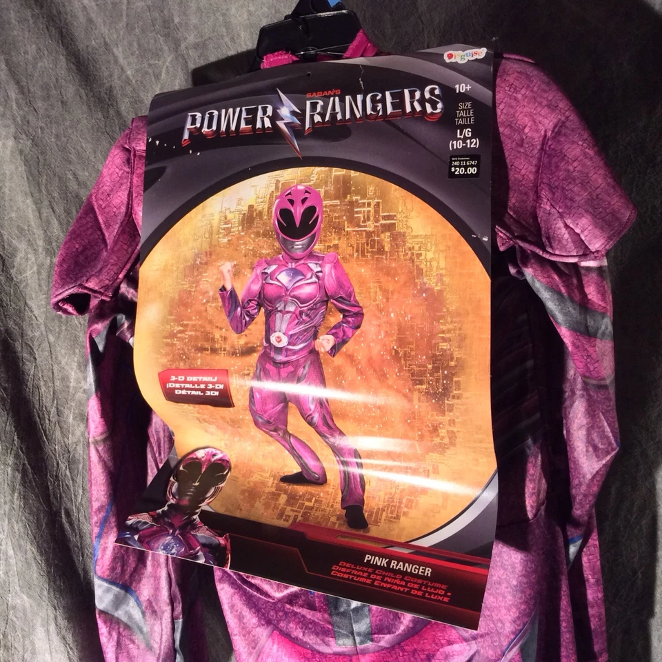 NEW IN BOX  Power Ranger Pink Ranger CHILD Costume Size L/G (10-12) - Image 1 of 4