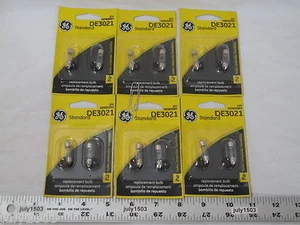 (12) New GE DE3021 Miniature Lamp Bulb 3w 12 volt T2-1/4 Festoon - Picture 1 of 3