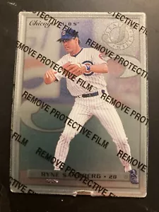 1996 Donruss 66 / 77 Leaf Steel Stats Ryne Sandberg 2B Chicago Cubs MLB Card NM - Picture 1 of 1