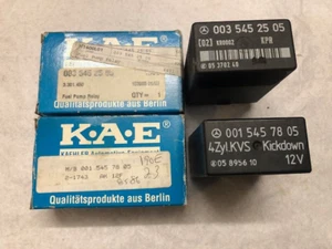 Mercedes Fuel Pump Relays Kaehler OEM NOS #0035452505 #0015457805 rare original - Picture 1 of 3