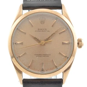 ROLEX Oyster perpetual Ref.1024 Cal.1570 gold Dial Automatic Men's Watch #136418 - Picture 1 of 9