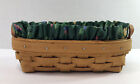 Longaberger Lavender Booking Basket With Protector & Fabric Liner #10138