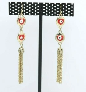 Evil Eye Earrings Good Luck Evil Eye Protection Dangle Earrings #264 - Picture 1 of 7