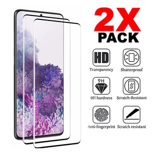 Full Cover Tempered Glass For Samsung Galaxy S25 S24 S23 S22 S21 S20 S10 - Picture 1 of 6