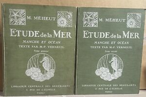 Mathurin Meheut. Etude de la Mer Faune et Flore Manche et Océan. 2 volumes 1913
