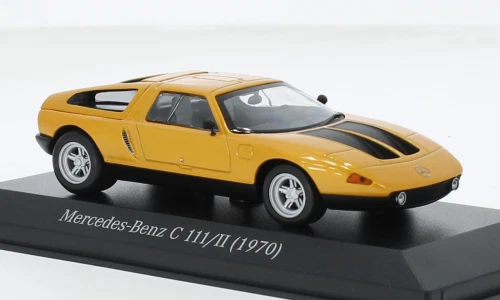 Minichamps Mercedes C111 / II orange 1969 1:43 Model Car - Image 1 of 1