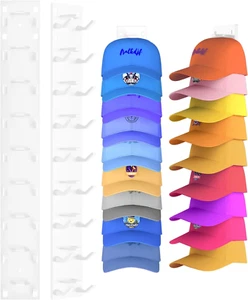 2er Pack Hut Organizer für Baseball Caps, stark klebend Hutablage für Wand, Multi - Bild 1 von 7