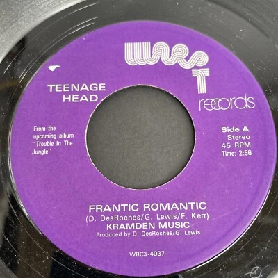 Teenage Head, Frantic Romantic (7" Record, 45 rpm, 1984) Warpt, Label, Punk 032 - Image 1 of 4