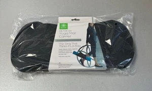 Gaiam On The Go Yoga Mat Carrier, Granite Storm, Black, New - Picture 1 of 3