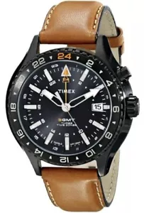 Reloj Timex Inteligente Cuarzo GMT Correa Cuero Hombre T2P427 - Imagen 1 de 1