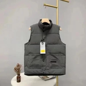 New Winter Men Vest Down Jacket Warm Casual Windproof Goose Down Vest Designer - Picture 1 of 21