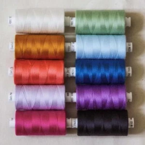 Coats Moon Supernova Mix 120s Sewing Thread - Box Of 10 Reels - 1000 Yard Spools - Picture 1 of 1