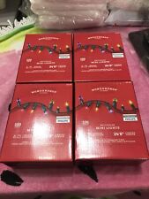 Lot Of 4 - 100ct Incandescent Smooth Mini Christmas String Lights - Multicolor