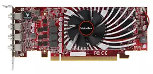 VisionTek AMD Radeon RX 550 Graphics Card - 4 GB GDDR5 - 4 Mini DP ports - Picture 1 of 4