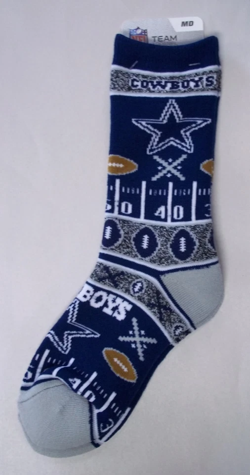 Calcetines Dallas Cowboys Talla Mediana 5 a 10 Super Fan Foto 1 de 1